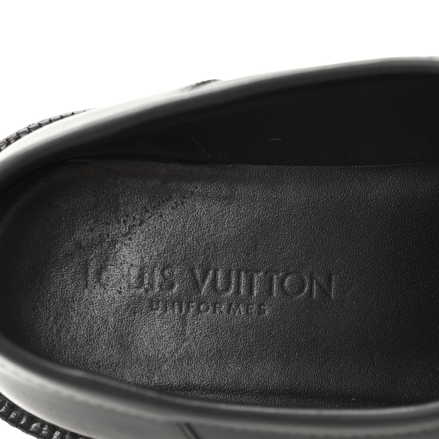 Louis Vuitton Calfskin Oversized Chain Academy Loafers 37 Black 8 of 9
