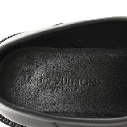 Louis Vuitton Calfskin Oversized Chain Academy Loafers 37 Black 8 of 9
