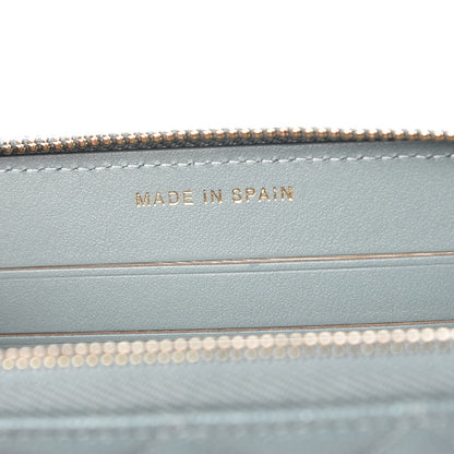 Chanel Iridescent Caviar Quilted Medium Zip Around Wallet Light Blue 7 of 9