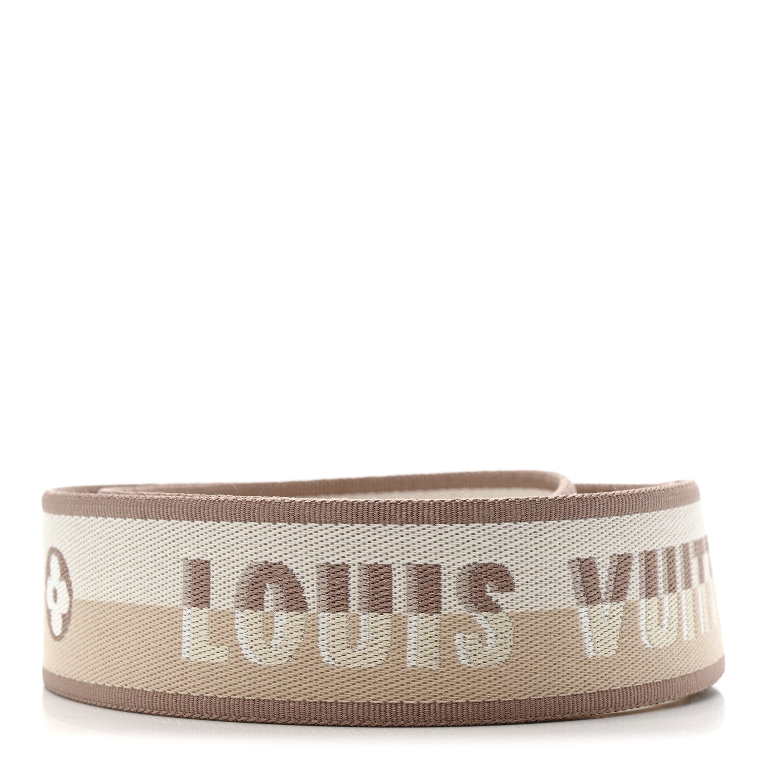 Louis Vuitton Jacquard Speedy Bandouliere 20 Shoulder Strap Beige 2 of 3