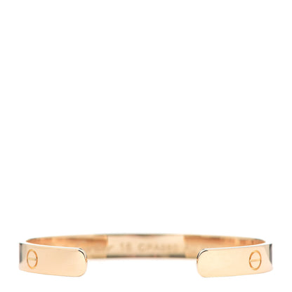 Cartier 18K Yellow Gold LOVE Cuff Bracelet 16 3 of 6