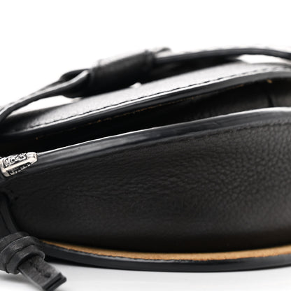 Loewe Grained Calfskin Mini Gate Western Crossbody Bag Black 8 of 9