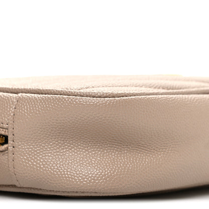 Saint Laurent Grain De Poudre Matelasse Monogram Mini Lou Camera Bag Dark Beige 9 of 11