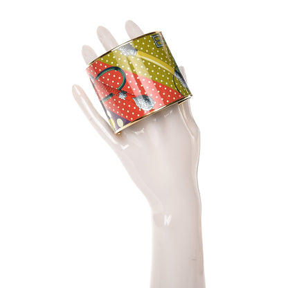 Hermes Enamel Printed Mega Wide Clic Clac A Pois Bracelet 70 2 of 4