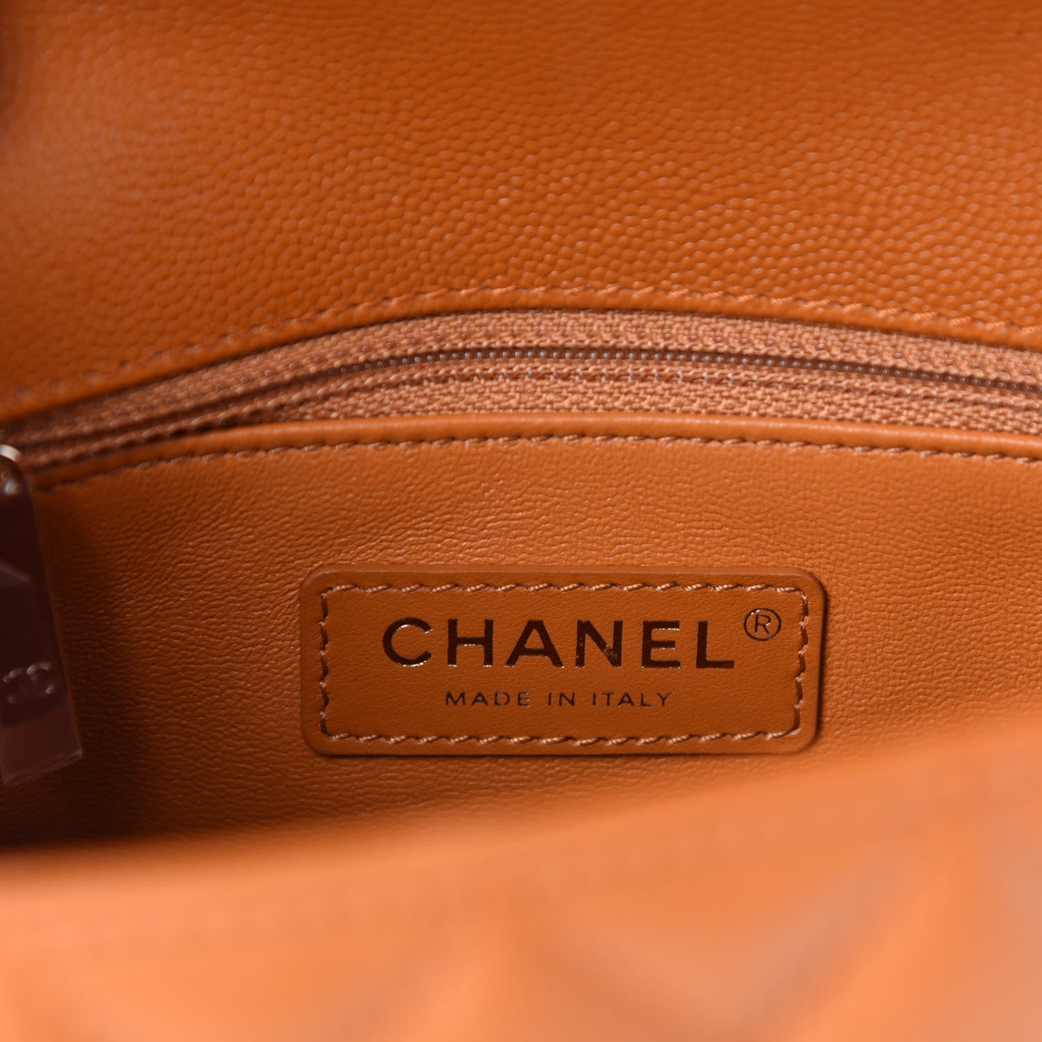 Chanel Caviar Quilted Mini Coco Handle Flap Light Brown 8 of 10
