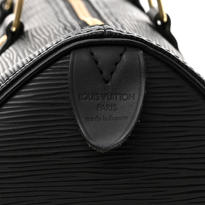 Louis Vuitton Epi Speedy 25 Black 6 of 10