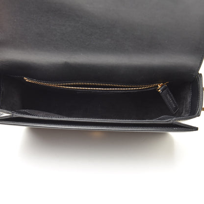 Saint Laurent Textured Calfskin Medium Classic Monogram Universite Bag Black 5 of 16
