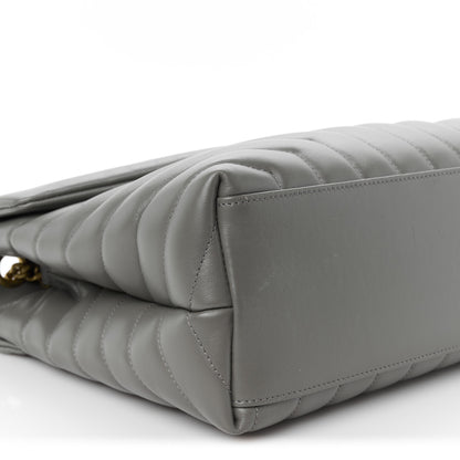 Saint Laurent Calfskin Y Quilted Monogram Medium Loulou Chain Satchel Pebble 10 of 11