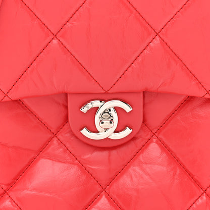 Chanel Aged Calfskin Quilted Top Handle Camera Case Red 8 of 13