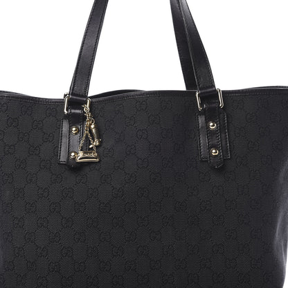 Gucci Monogram Large Jolicoeur Tote Black 8 of 19