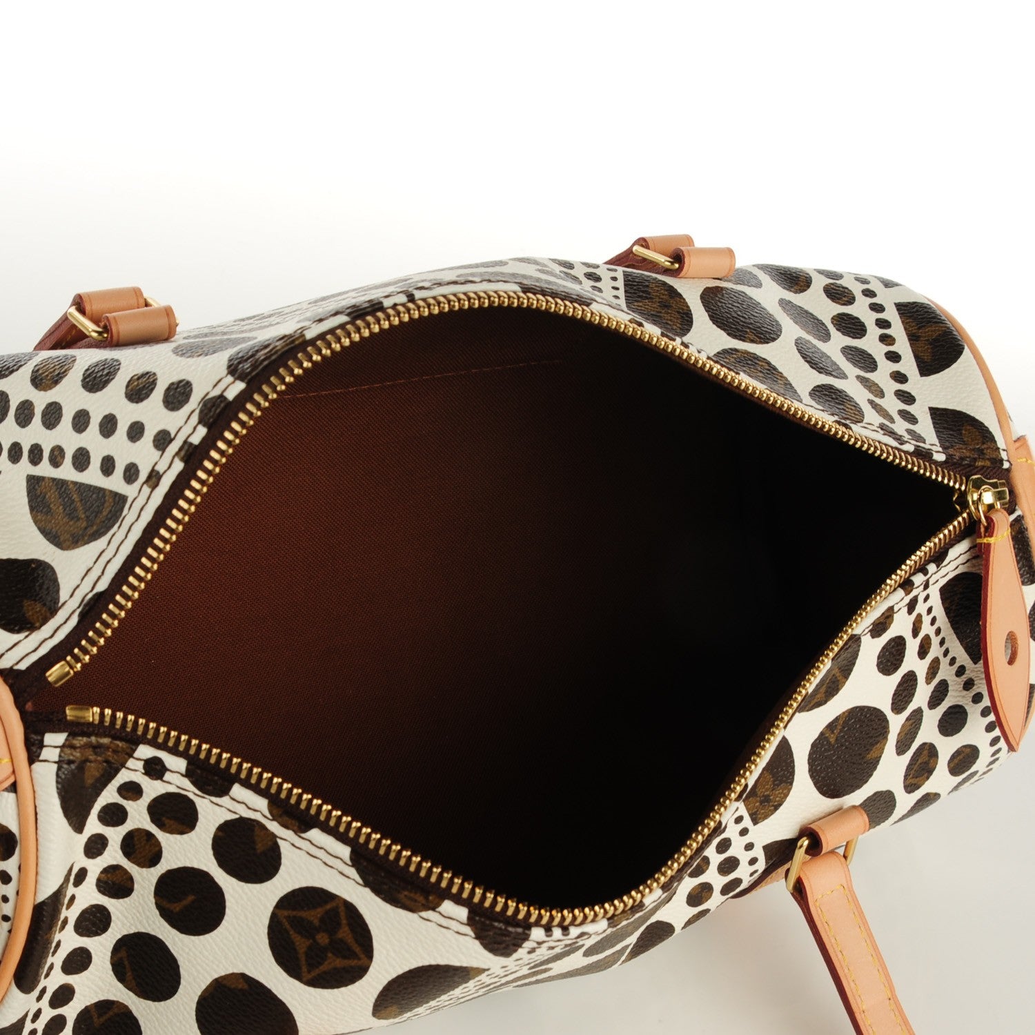 Louis Vuitton Monogram Kusama Pumpkin Dots Papillon 30 White 7 of 7