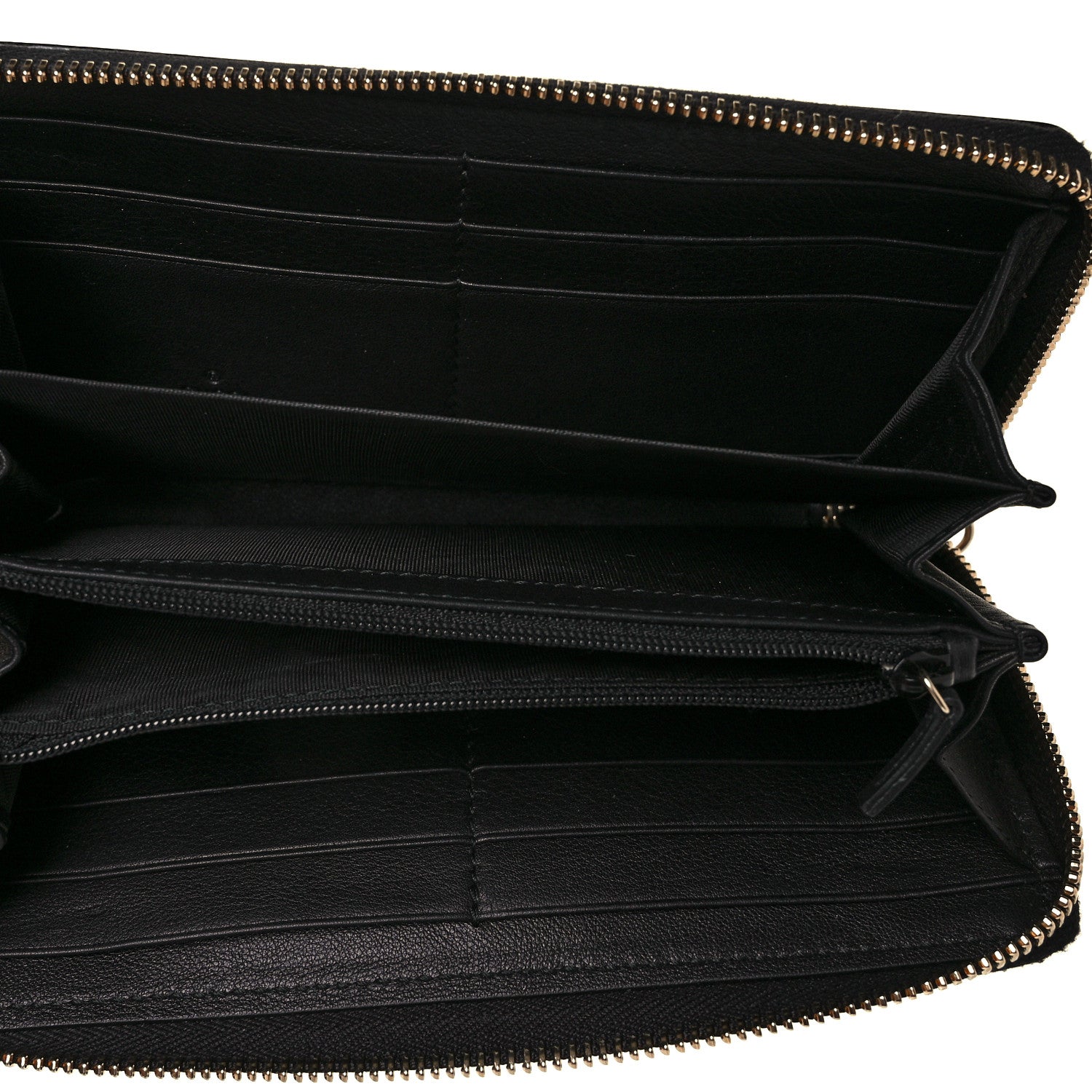 Gucci Patent Calfskin Soho Zip Around Wallet Black 5 of 9