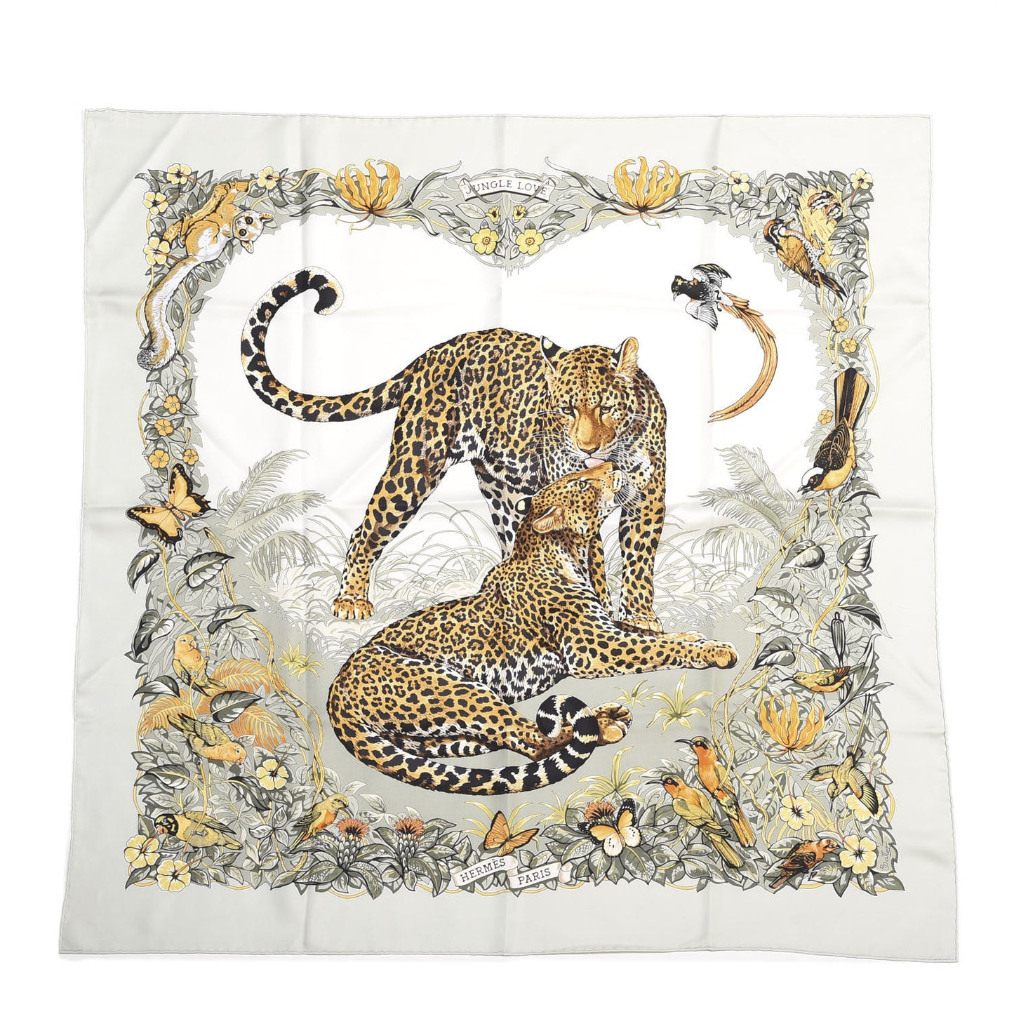Silk Jungle Love Scarf 90