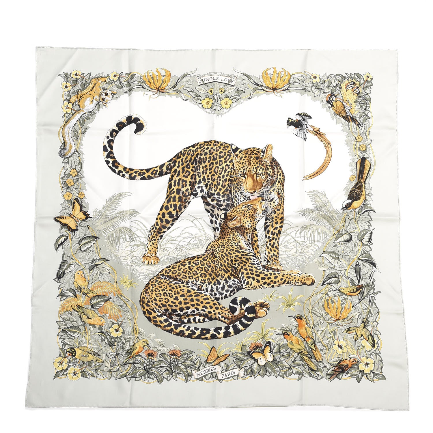 Hermes Silk Jungle Love Scarf 90 1 of 4