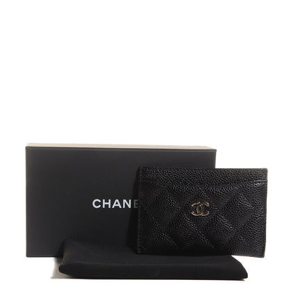Chanel Caviar Quilted Card Holder Black 10 of 10