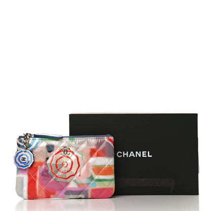 Chanel Patent Calfskin Printed Quilted Small Cosmetic Case Multicolor 10 of 10