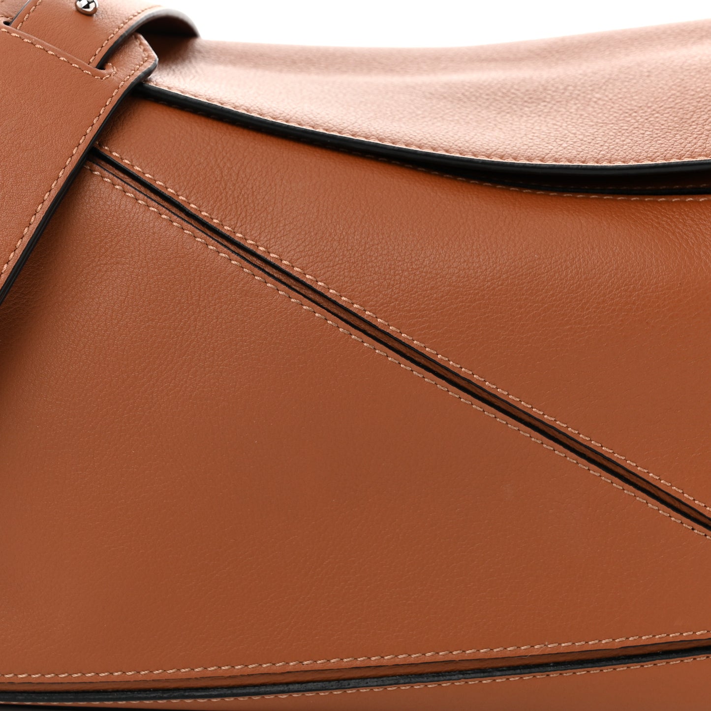 Calfskin Medium Puzzle Bag Tan