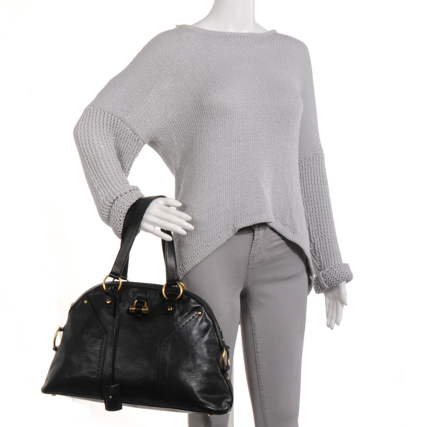 Leather Large Muse Black