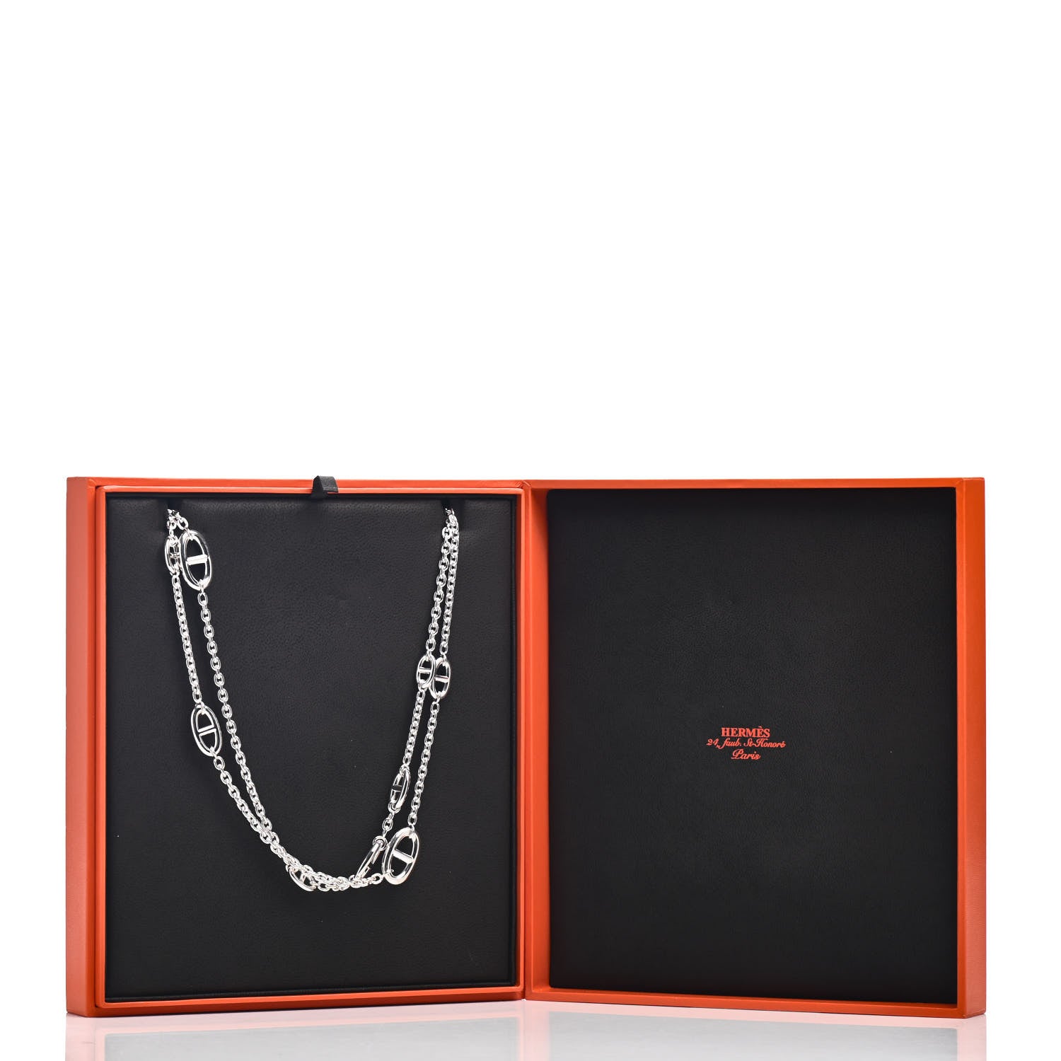 Hermes Sterling Silver Farandole Necklace 160 4 of 4