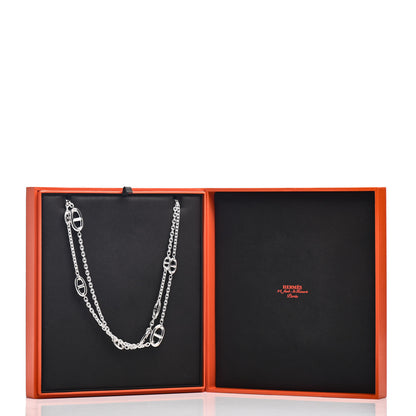Hermes Sterling Silver Farandole Necklace 160 4 of 4