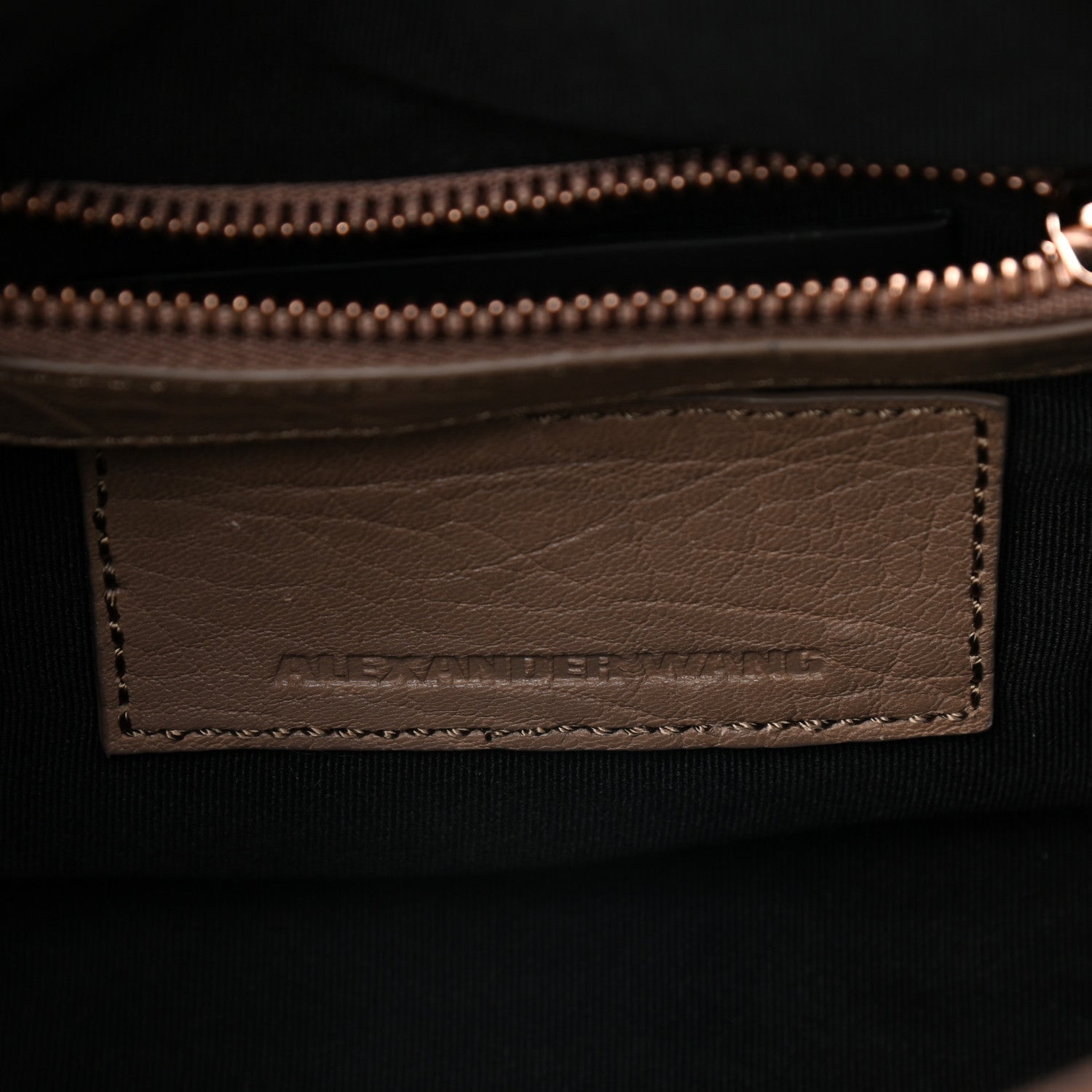Alexander Wang Pebbled Lambskin Mini Rockie Latte Rose Gold Hardware 5 of 7