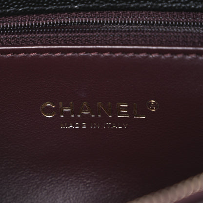 Chanel Caviar Lizard Quilted Medium Coco Handle Flap Black 6 of 10