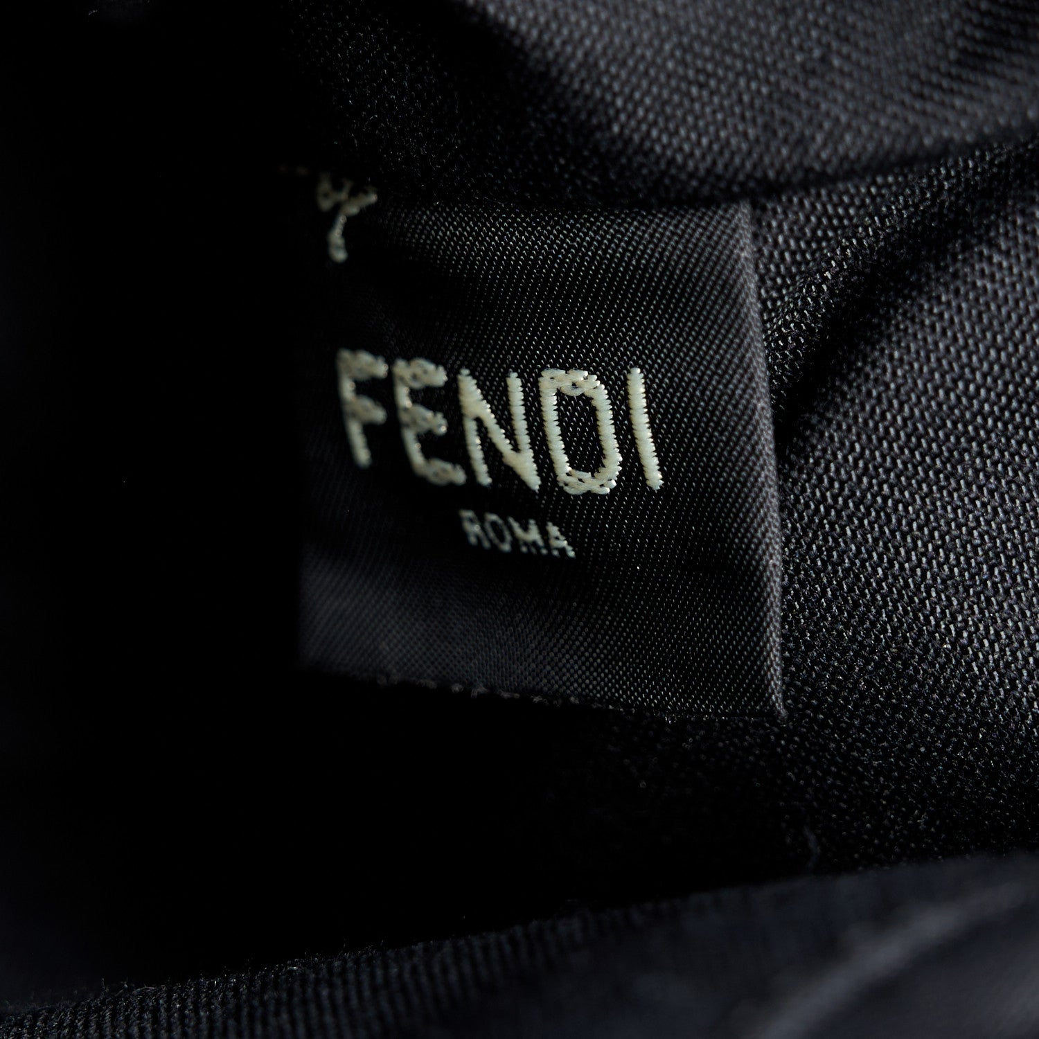 Fendi Canvas Vitello King Logo Embroidered Medium By The Way Boston Bag Grezzo Black 8 of 12