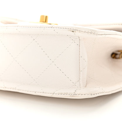 Chanel Caviar Quilted Mini Sweet Classic Flap White 10 of 12