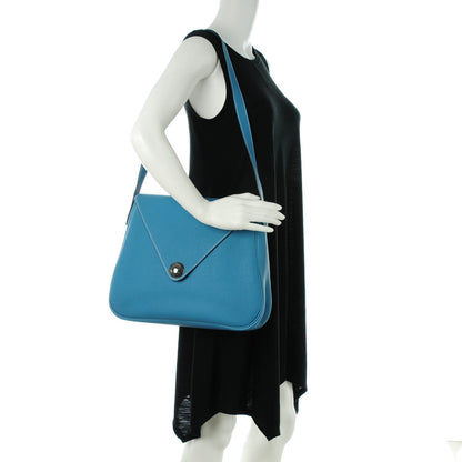 Hermes Togo Christine Blue Jean 2 of 8