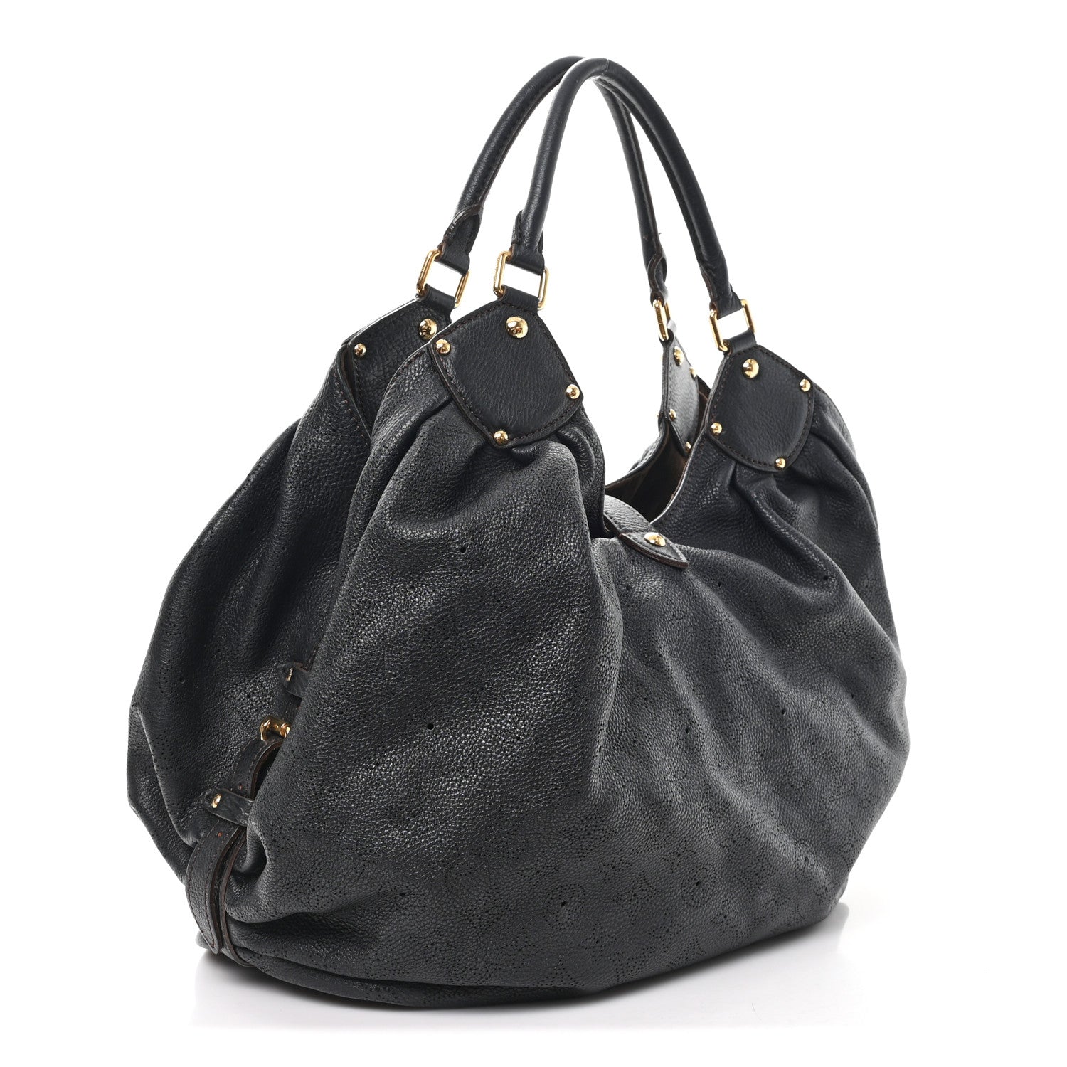 Louis Vuitton ブラックショルダーバッグ すぐ届く LOUIS VUITTON ナノ スピーディー ミニバッグ 黒 (Louis
