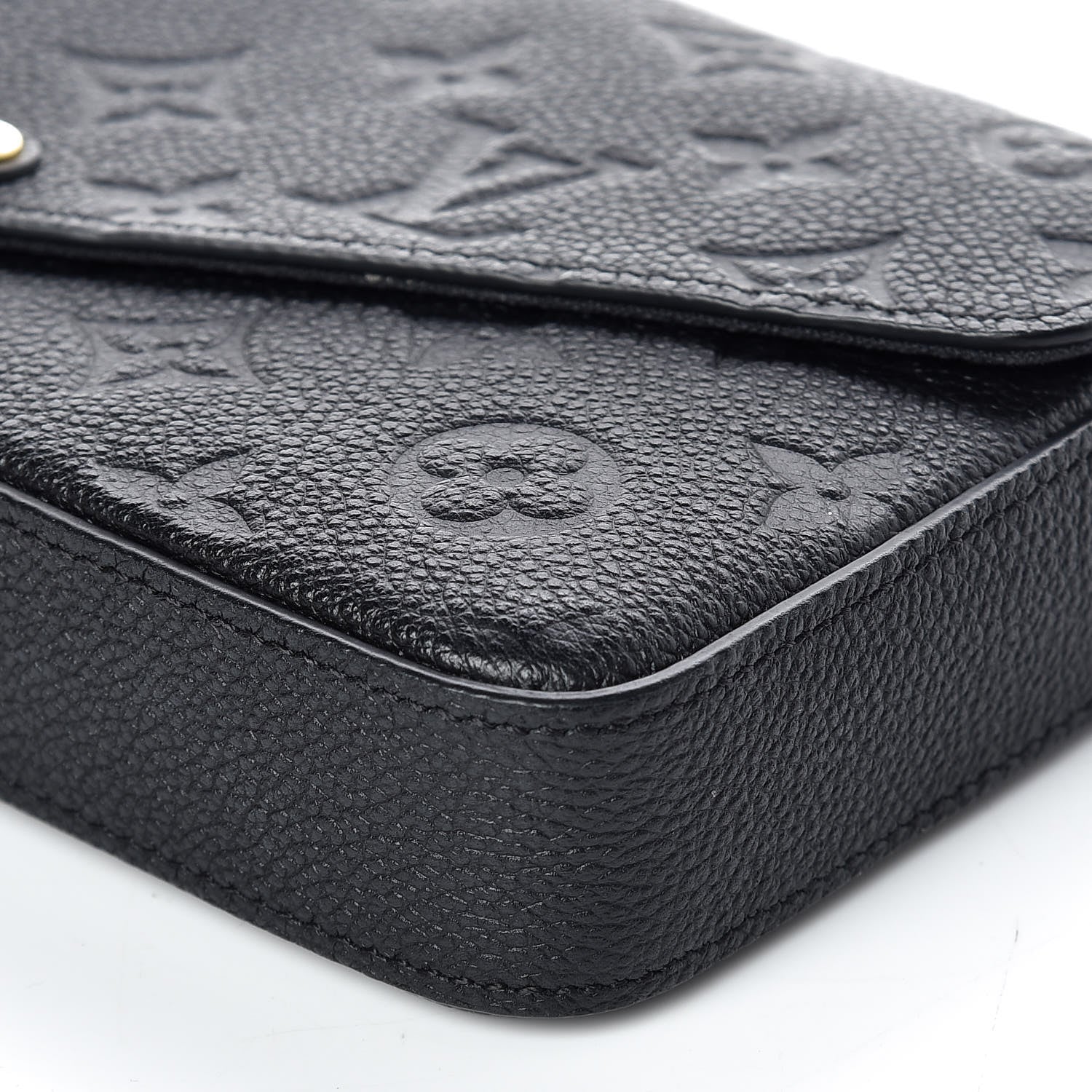 Louis Vuitton Empreinte Pochette Felicie Chain Wallet Black 6 of 11