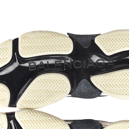 Balenciaga Fabric Mesh Womens Triple S Sneakers 40 Rose Fluo Black White 5 of 9