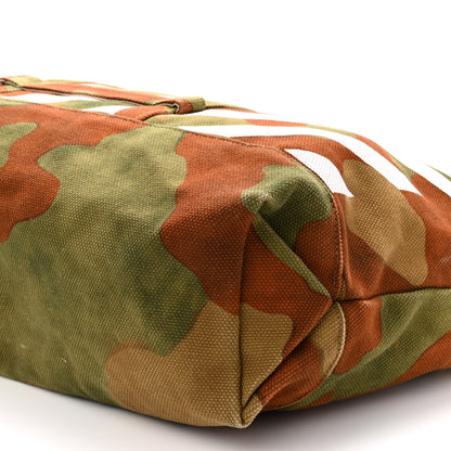 Off-White Polyester Striped Diag Camouflage Tote Multicolor 9 of 9