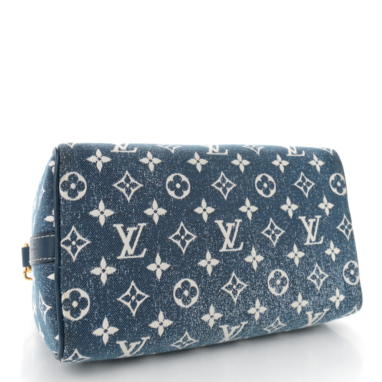 Louis Vuitton Monogram Jacquard Denim Speedy Bandouliere 25 Bleu 4 of 9