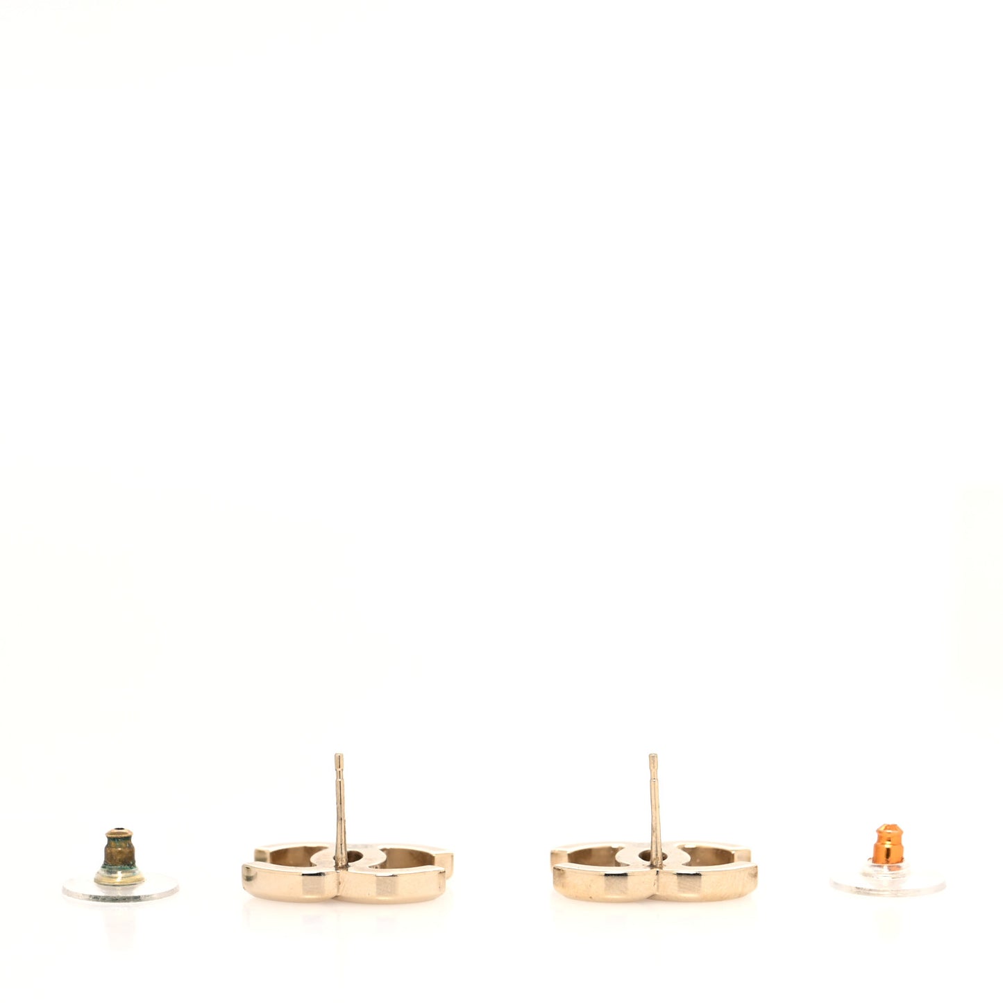 Metal CC Earrings Gold
