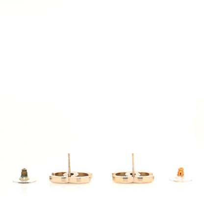 Chanel Metal CC Earrings Gold 3 of 4