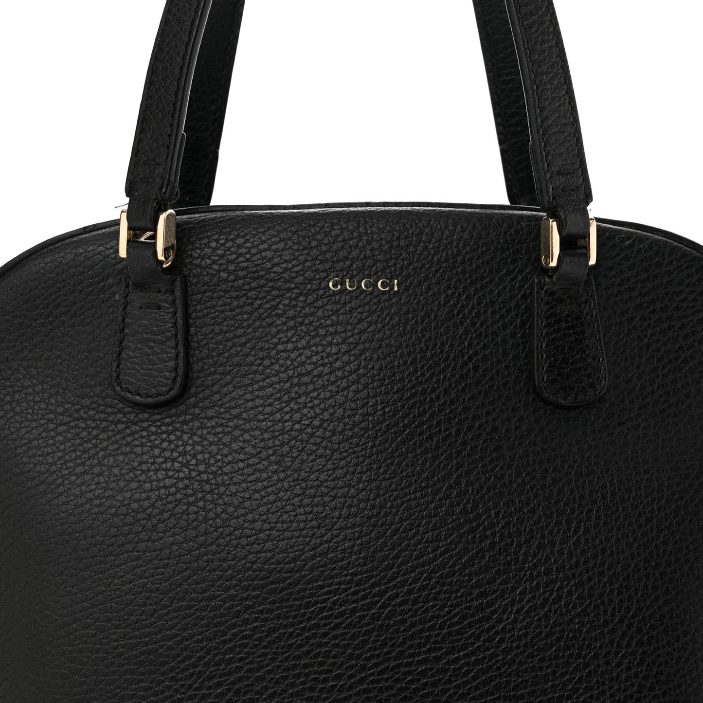 Dollar Calfskin Dome Bag Black
