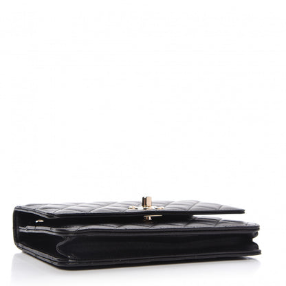 Chanel Lambskin Quilted Trendy CC Wallet On Chain WOC Black 4 of 11