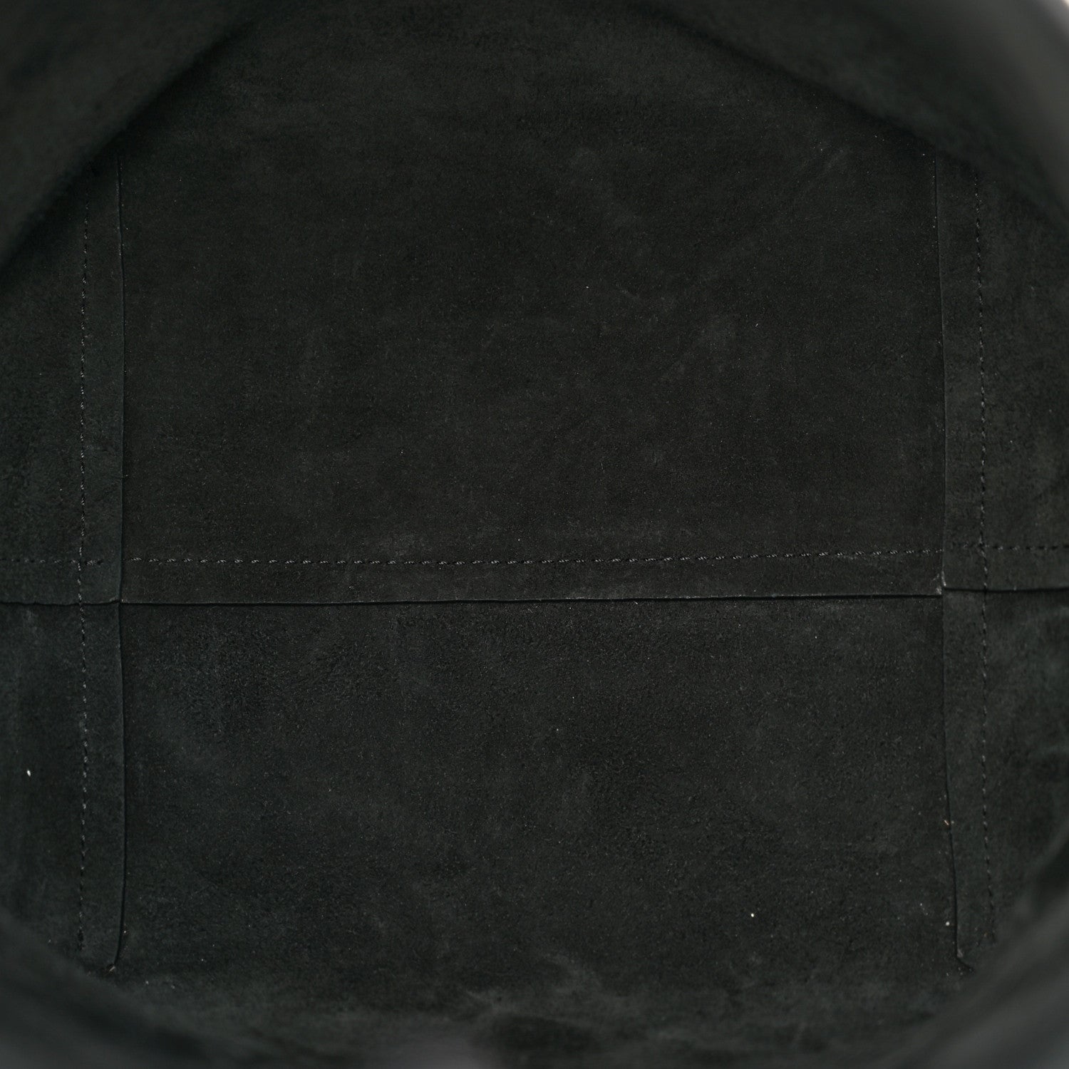 The Row Polished Saddle Calfskin Medium N/S Park Tote Black 5 of 12