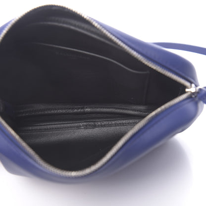Balenciaga Calfskin Political Campaign Logo S Everyday Camera Bag Bleu 5 of 10