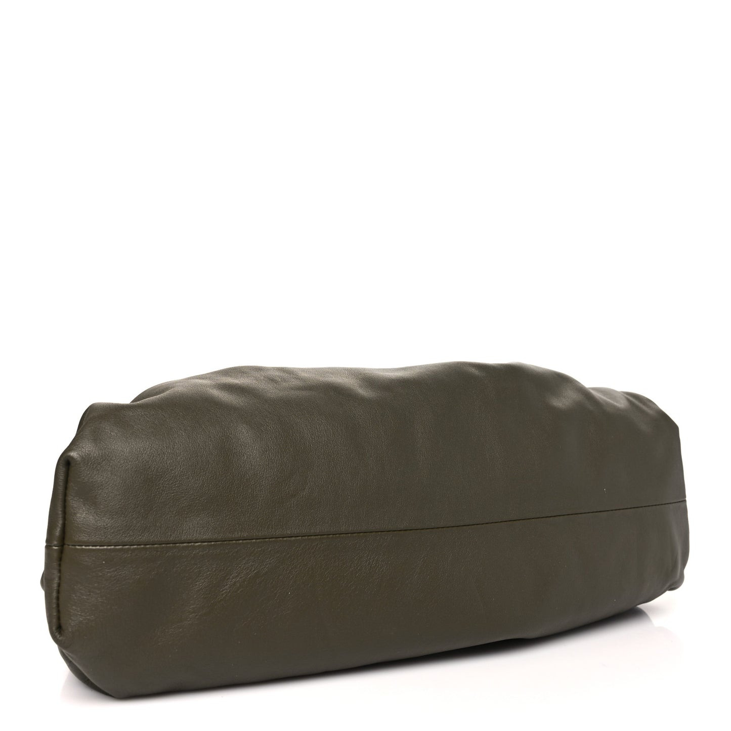 Smooth Butter Calf The Pouch Oversized Clutch Kaki Fondent