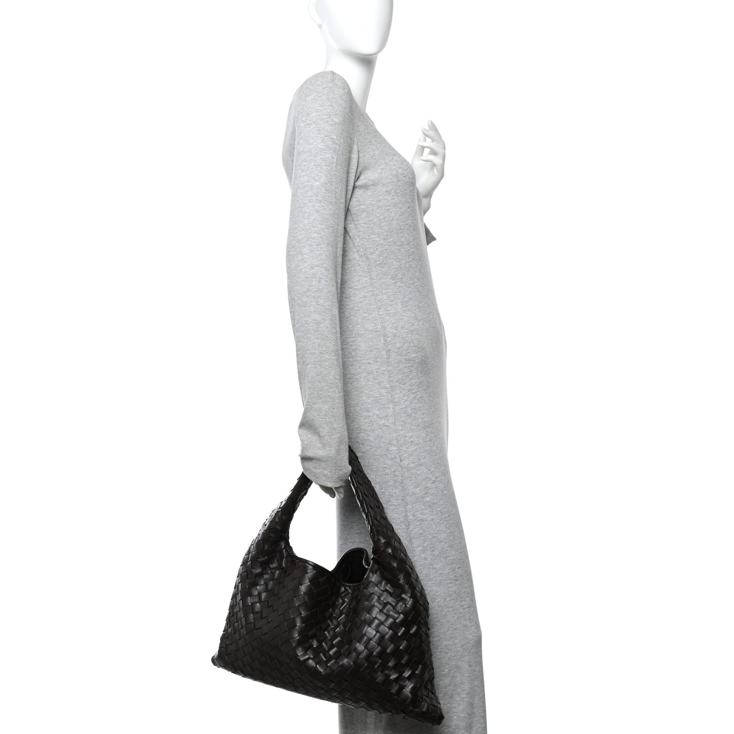 Calfskin Intrecciato Small Hop Fondant