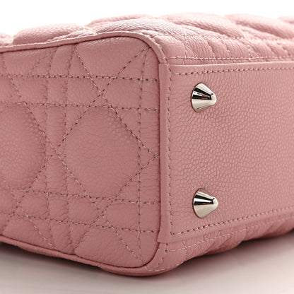 Christian Dior Grained Calfskin Cannage Small Lady Dior Fard 9 of 11