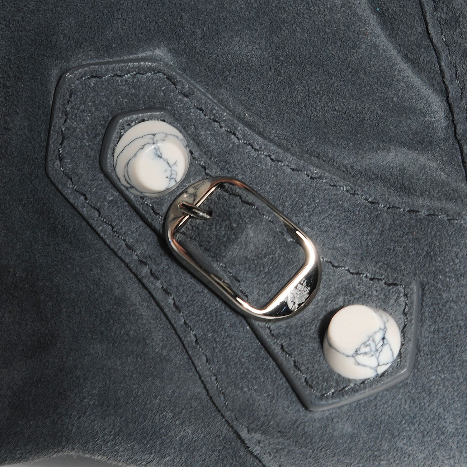 Balenciaga Baby Daim Suede Marble Hardware City Grey 9 of 15