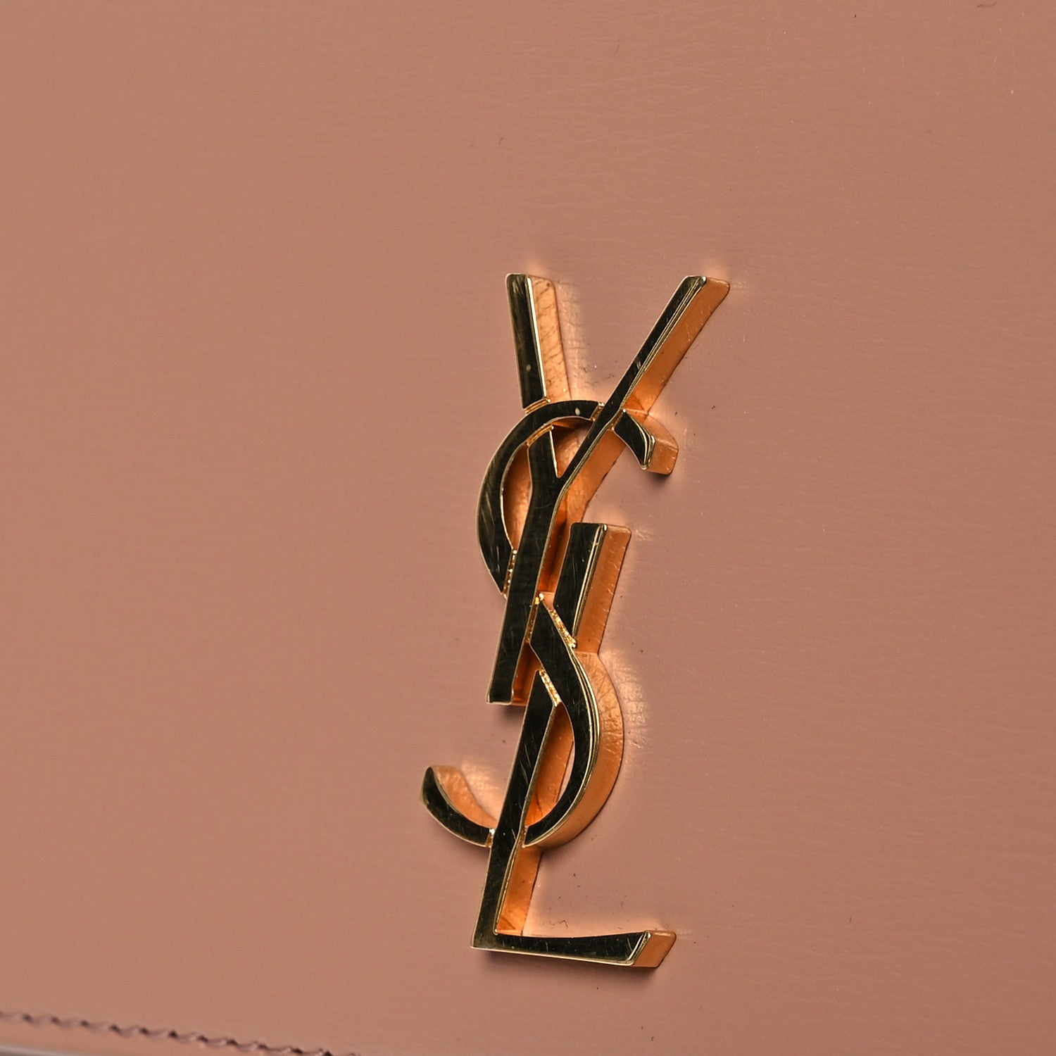 Saint Laurent Smooth Calfskin Monogram Phone Holder Crossbody Vintage Peach 12 of 12