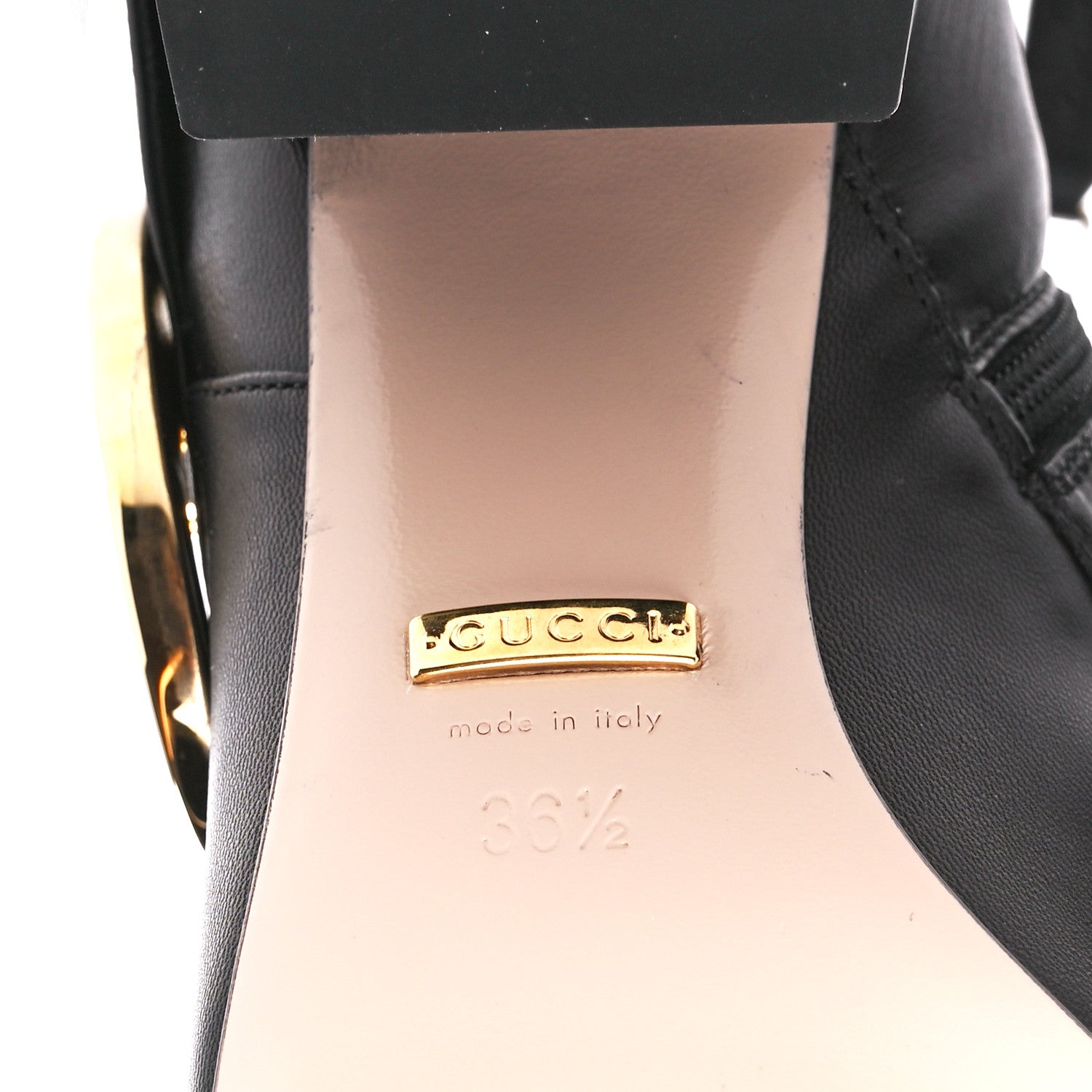 Gucci Malaga Kid GG Blondie 55mm Ankle Boots 36.5 Black 6 of 10