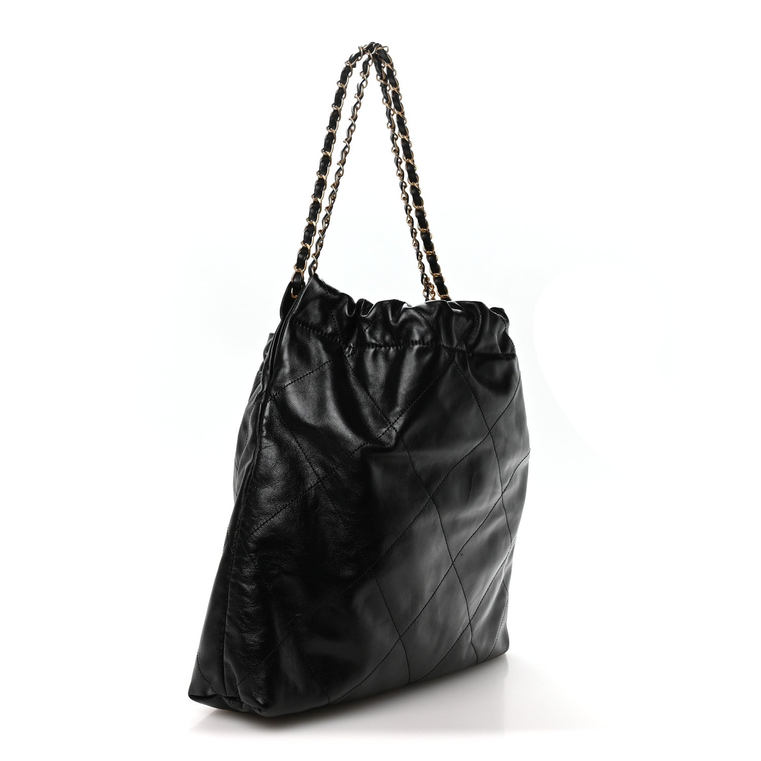 Chanel Shiny Calfskin Quilted Chanel 22 Black 4 of 12