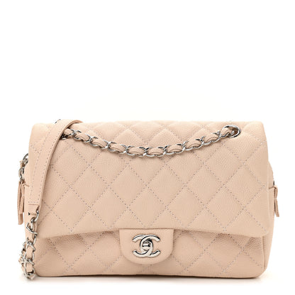 Chanel Caviar Quilted Medium Easy Flap Light Beige 1 of 12
