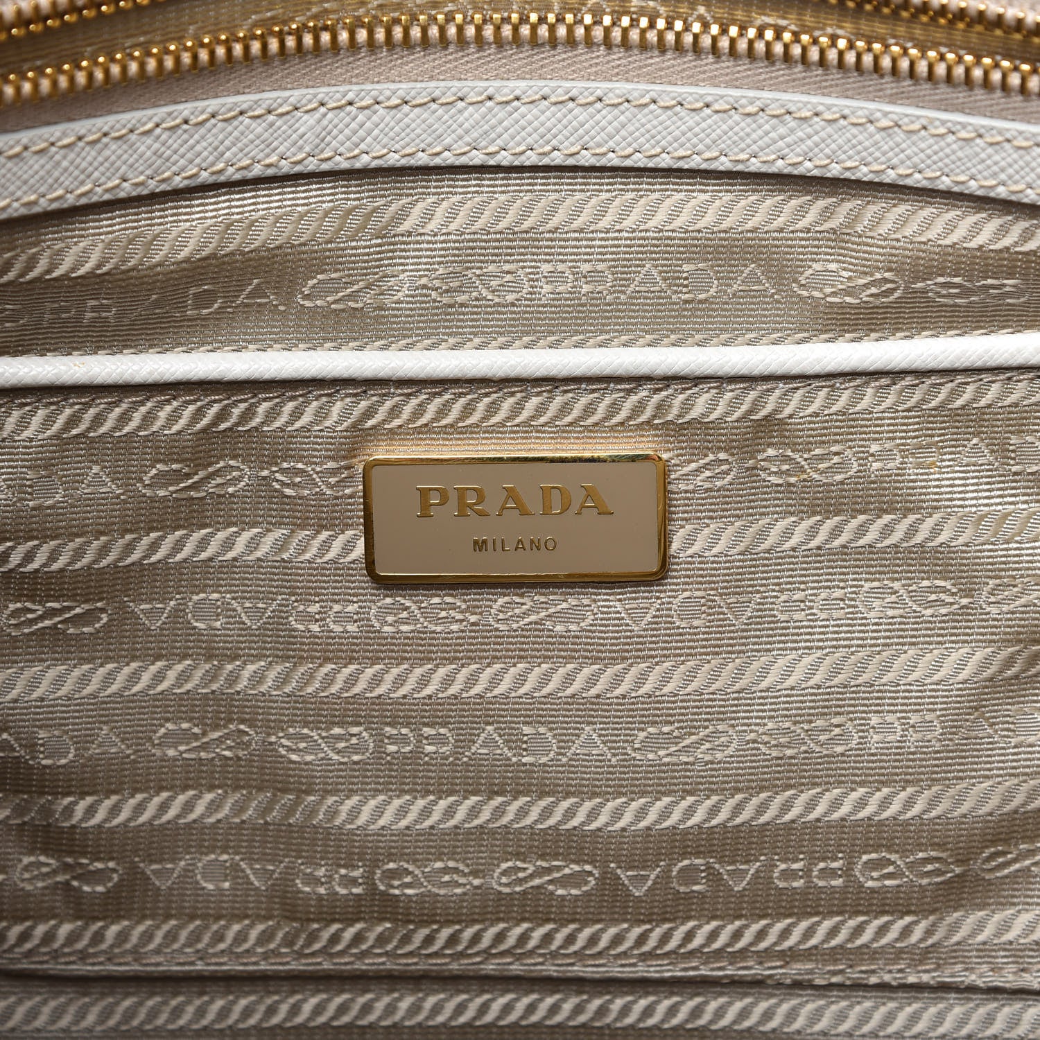 Prada Saffiano Lux Extra Large Galleria Double Zip Tote Talco 8 of 13