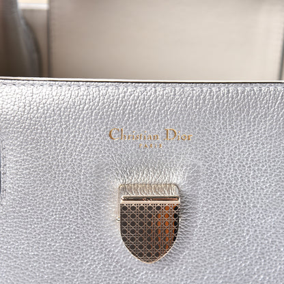 Christian Dior Metallic Grained Calfskin Medium Diorever Flap Silver 6 of 9